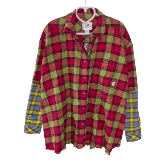 NWOT BDG Urban Outfitters One Way Or Another Plaid Flannel Shirt Size Small - Picture 7 of 15